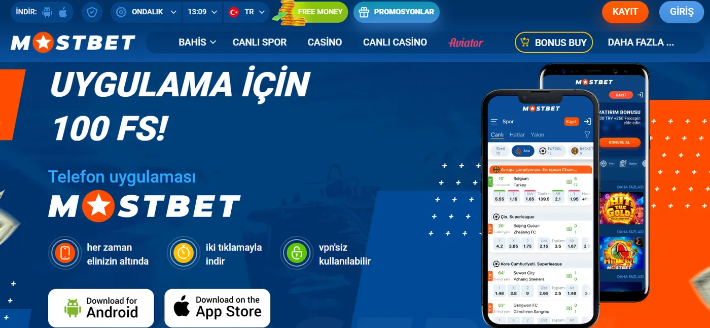 Android için Mostbet APK indir