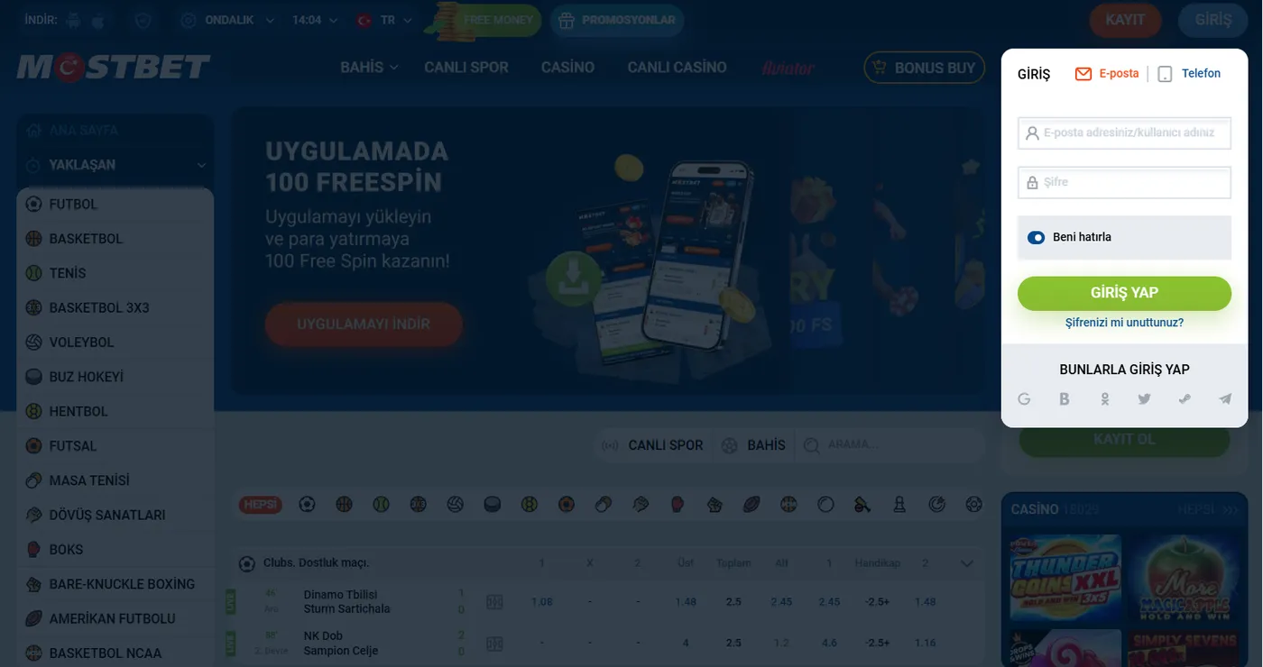 Mostbet online registration sonrası ilk adımlar